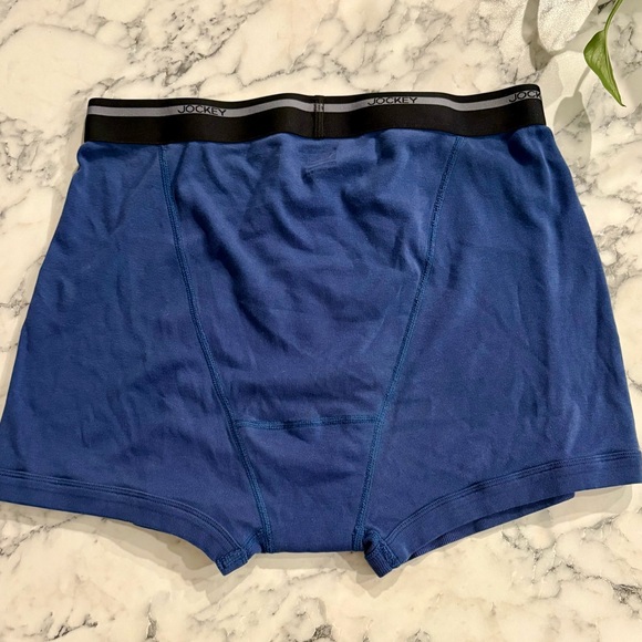 Jockey Blue and Teal Striped Boxer Briefs - Picture 2 of 5